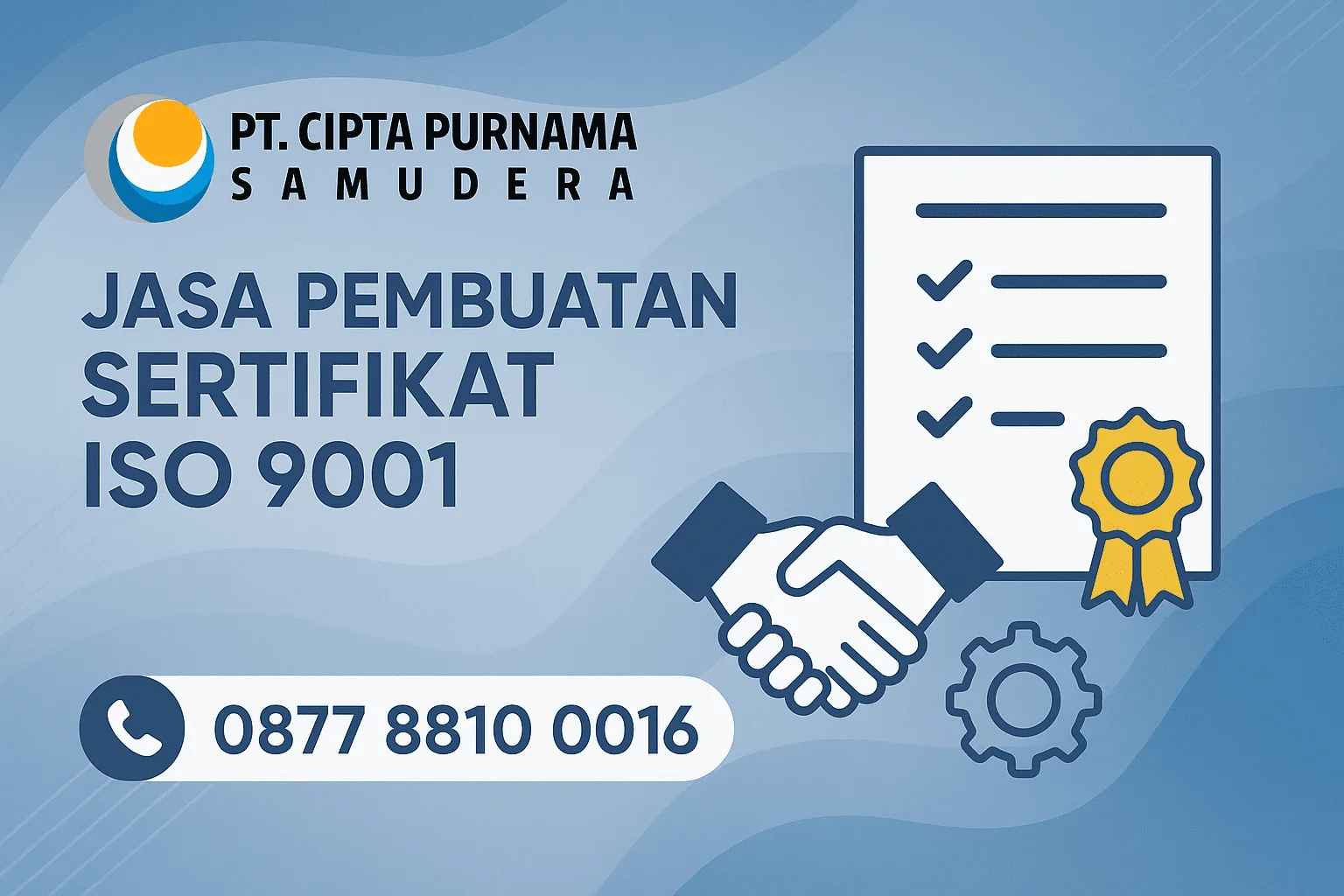 Jasa Pembuatan ISO 9001 Jakarta Utara 087788100016