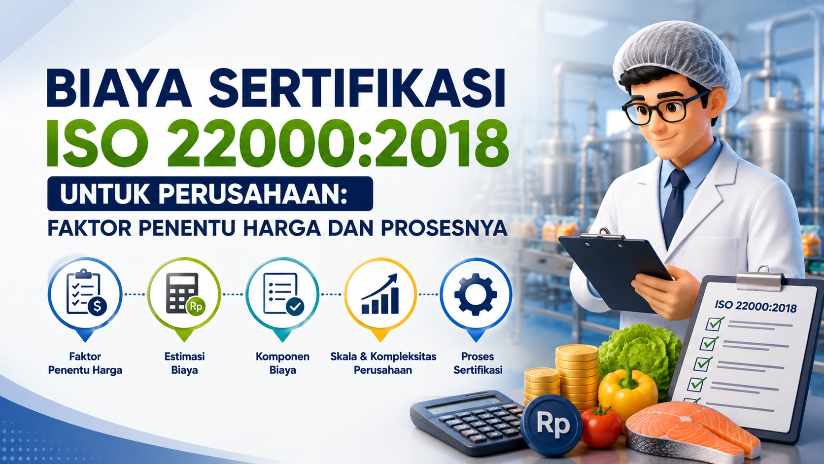 Biaya Sertifikasi ISO 22000:2018 untuk Perusahaan: Faktor Penentu Harga dan Prosesnya
