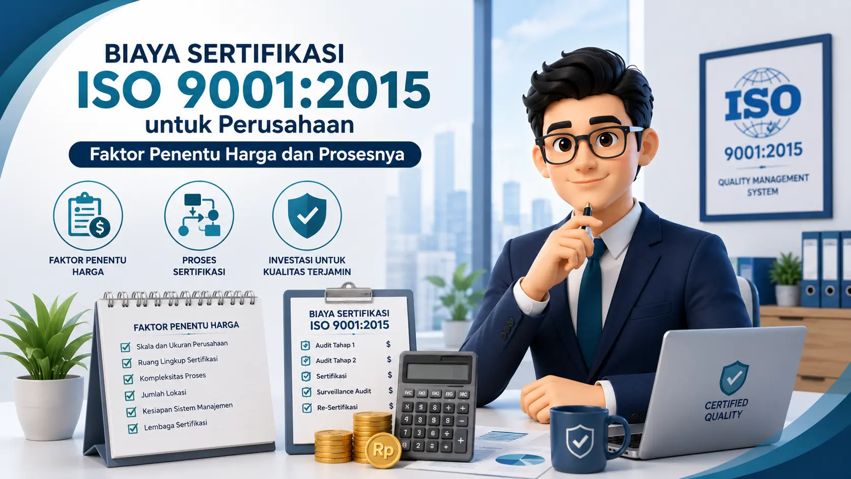 Biaya Sertifikasi ISO 9001:2015 untuk Perusahaan Faktor Penentu Harga dan Prosesnya