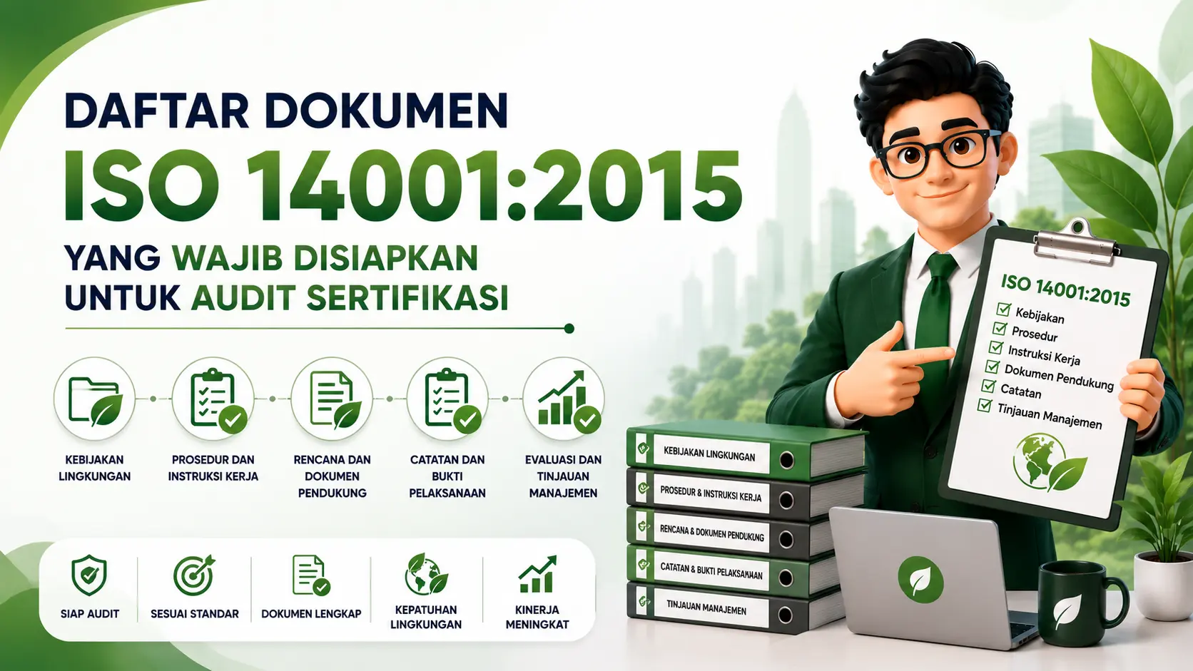 Daftar Dokumen ISO 14001:2015 yang Wajib Disiapkan untuk Audit Sertifikasi