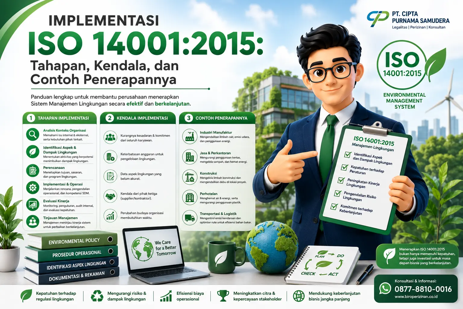 Implementasi ISO 14001:2015: Tahapan, Kendala, dan Contoh Penerapannya