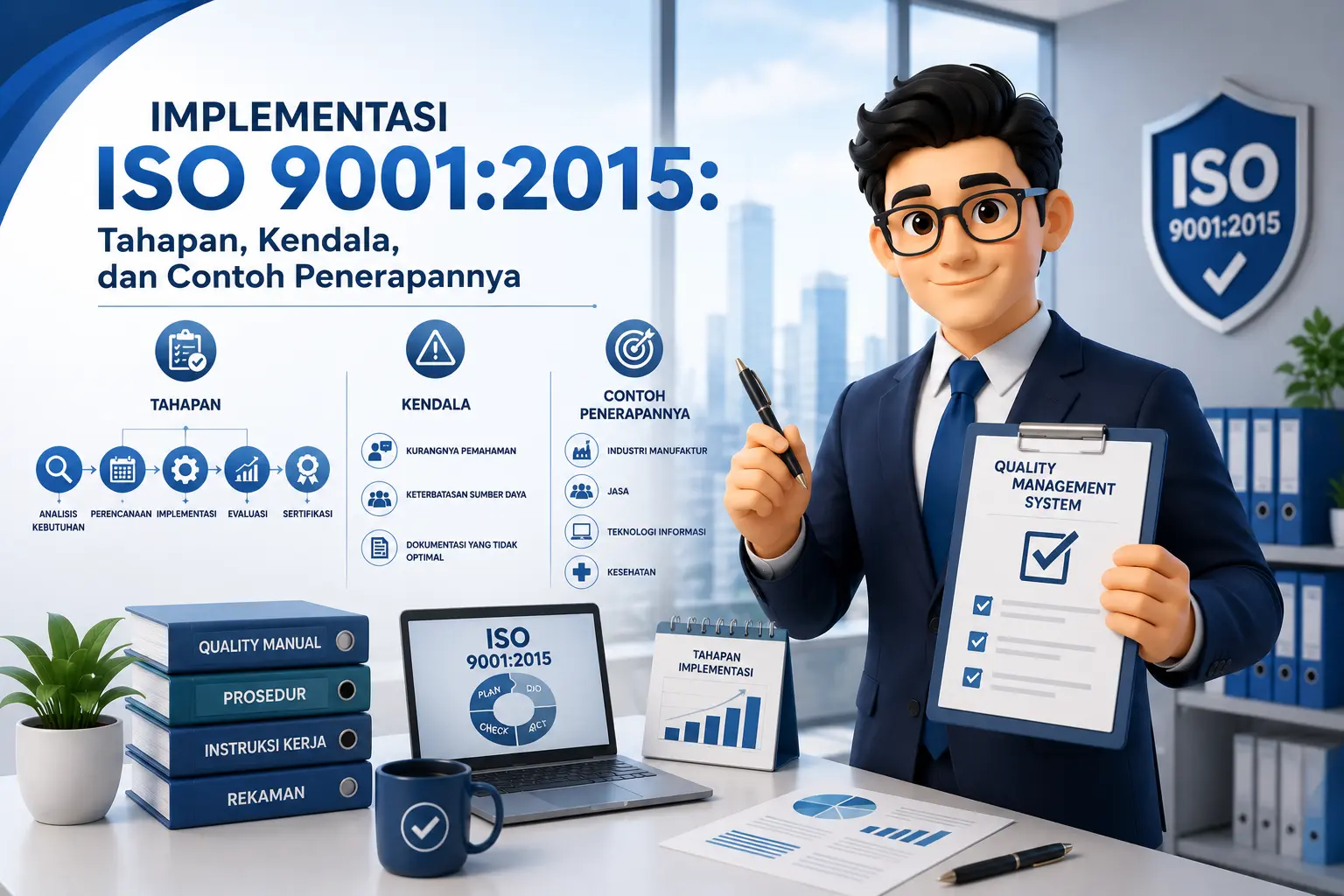 Implementasi ISO 9001:2015: Tahapan, Kendala, dan Contoh Penerapannya