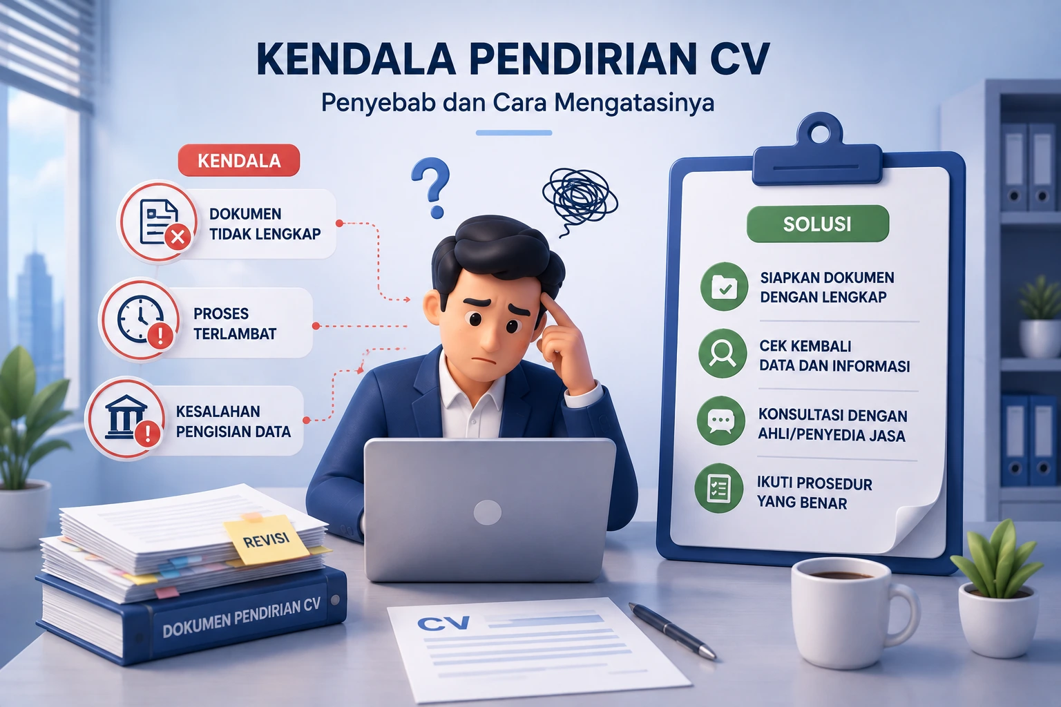 Kendala Pendirian CV yang Sering Terjadi: Penyebab dan Cara Mengatasinya