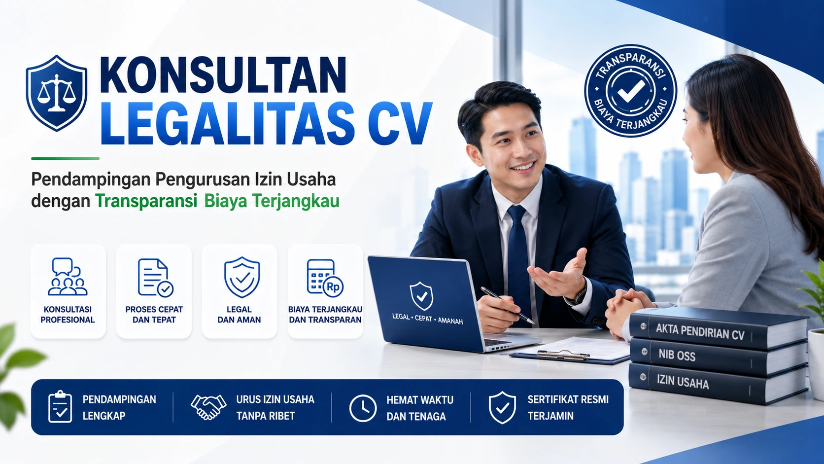 Konsultan Legalitas CV: Pendampingan Pengurusan Izin Usaha dengan Transparansi Biaya Terjangkau