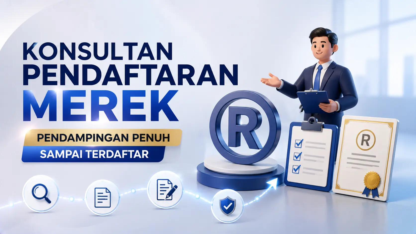 Konsultan Pendaftaran Merek dengan Pendampingan Penuh Sampai Terdaftar