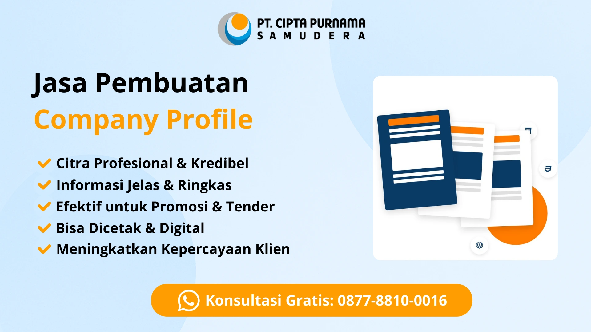 Jasa Membuat Company Profile Jakarta 0877-8810-0016 - PT. Cipta Purnama Samudera