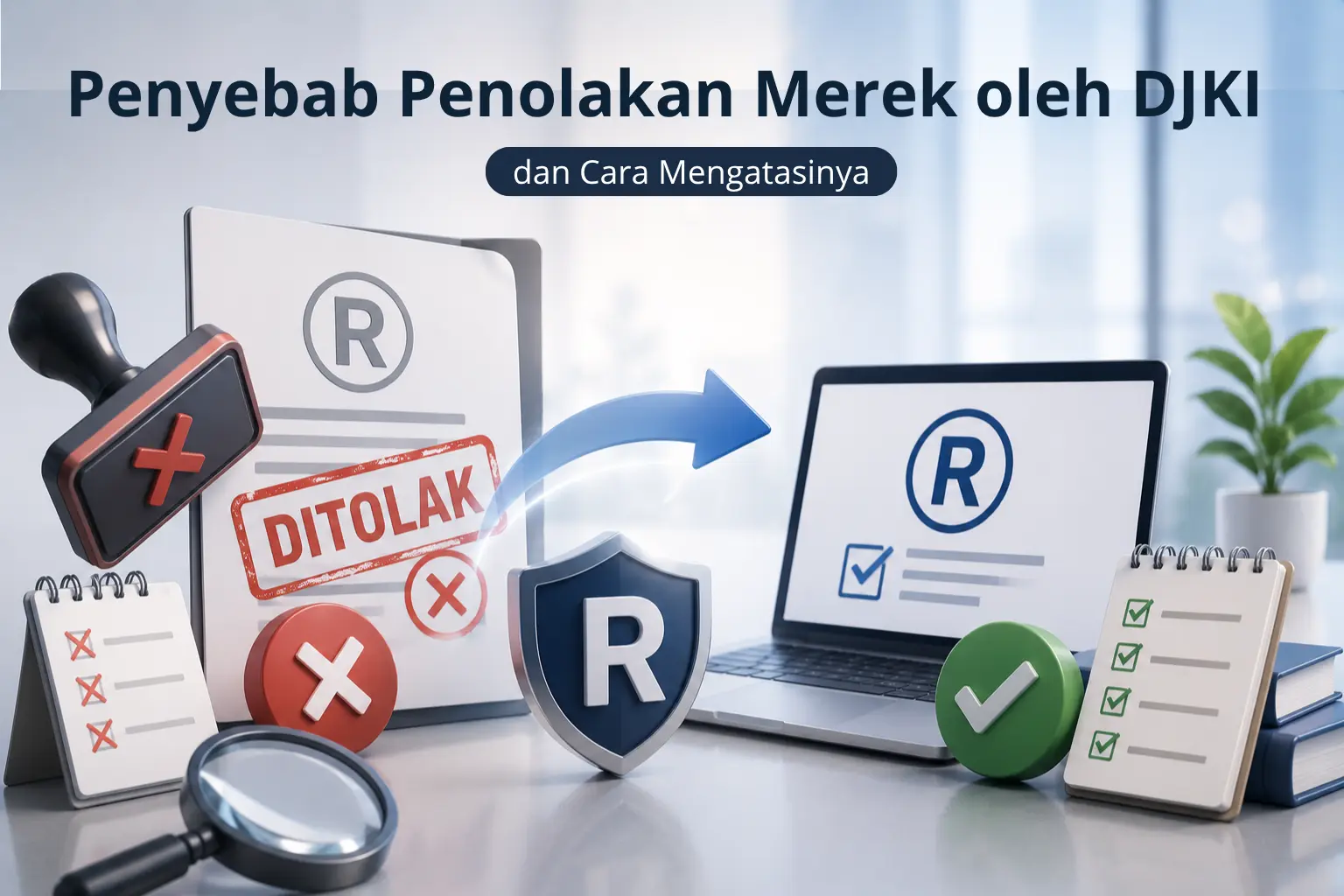 Penyebab Penolakan Merek oleh DJKI dan Cara Mengatasinya