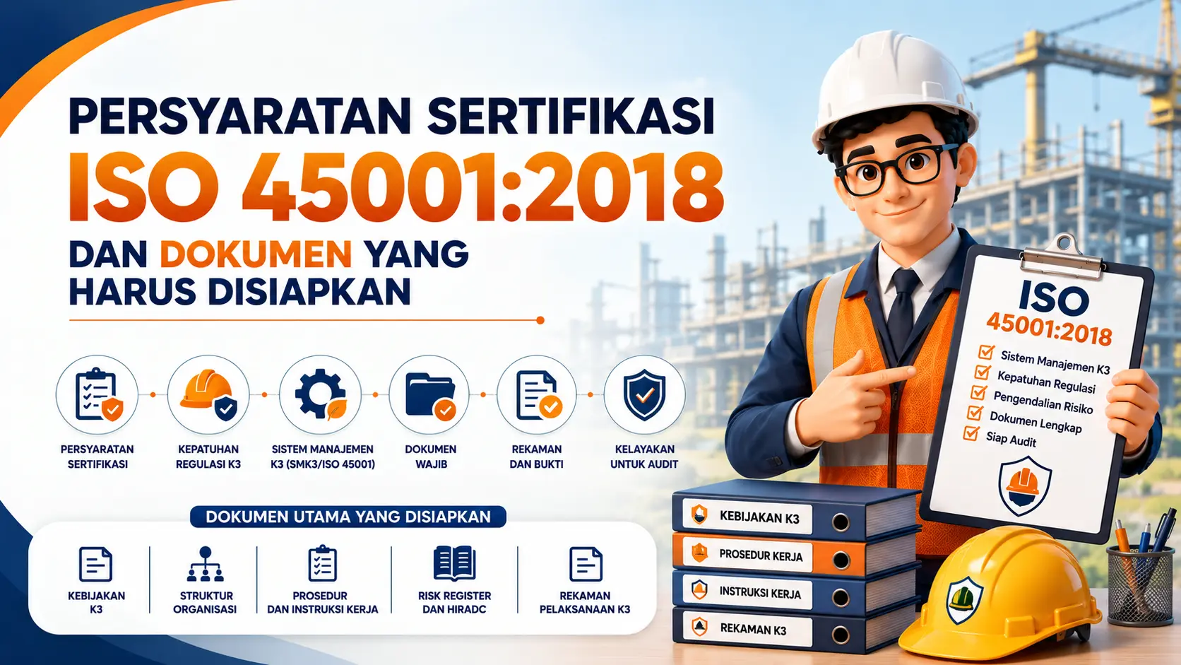 Persyaratan Sertifikasi ISO 45001:2018 dan Dokumen yang Harus Disiapkan
