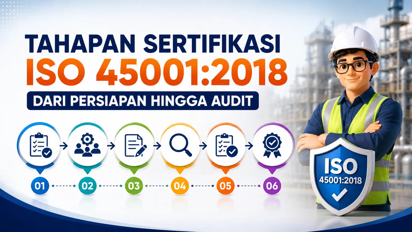Tahapan Sertifikasi ISO 45001:2018 dari Persiapan hingga Audit